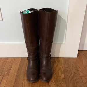 Brown Leather Ralph Lauren Riding Boots